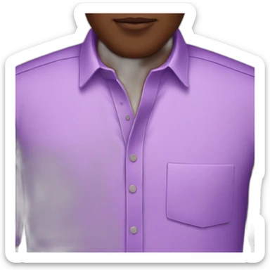 A man whose shirt is purple  sticker