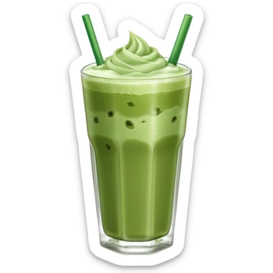 iced matcha latte sticker