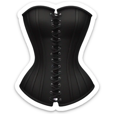 Black corset sticker