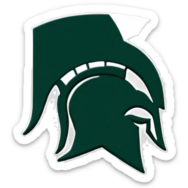 michigan state spartans logo sticker