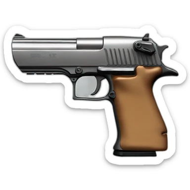 one high quality colored desert eagle sticker