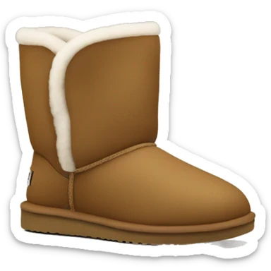 UGG slippers with ugg logo sticker