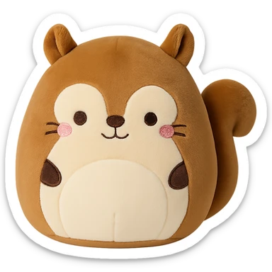 Squishmallow squirrel sticker