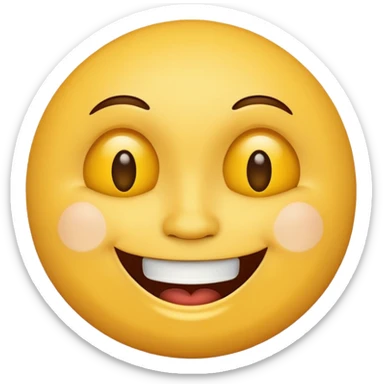 drunk round emoji face sticker