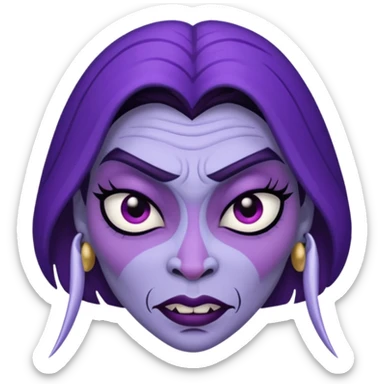 crea un emoji de Yzma de las locuras del emperador sticker