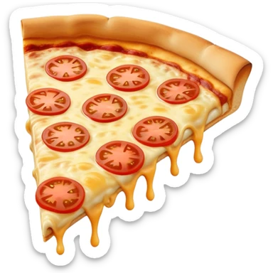 New York slice of cheese pizza without pepperoni  sticker