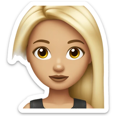Caucasian bratz doll sticker