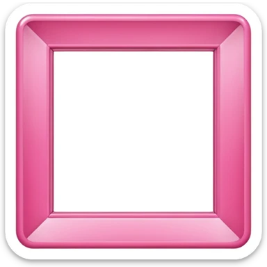 pink picture frame sticker