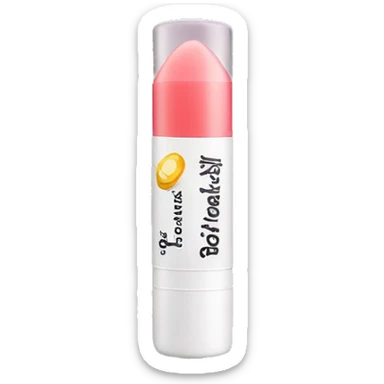 Lip balm in tube sticker