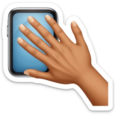 back of veiny fist rearview sticker