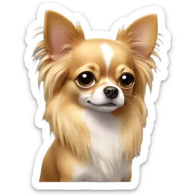 Chihuahua long hair  sticker