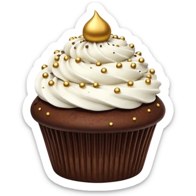 dubai chocolate cupcake  sticker