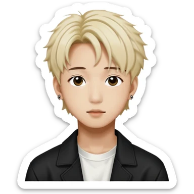 Bang Chan from Stray Kids, K-pop idol sticker