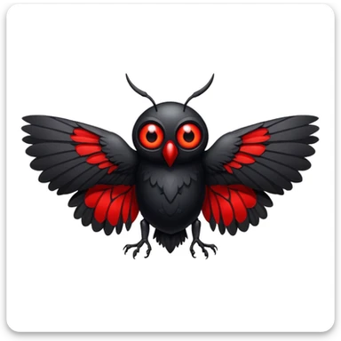 mothman of West virginia sticker
