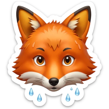 wet fox sticker