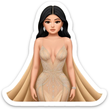 Kylie jenner met gala 2025 sticker