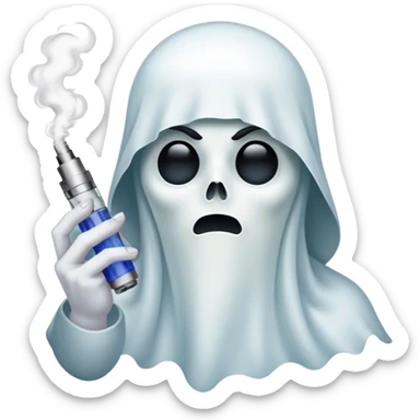 Ghost is vaping  sticker