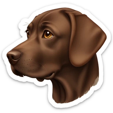 Brown Labrador sticker