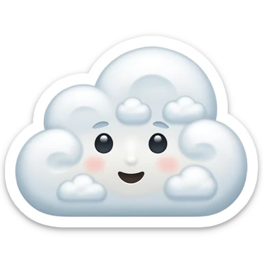 cloud message sticker