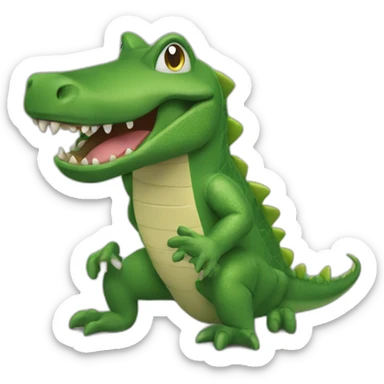 Cocodrilo sacando la lengua sticker