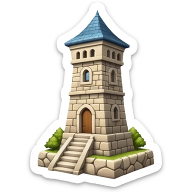 tower landmark. sticker