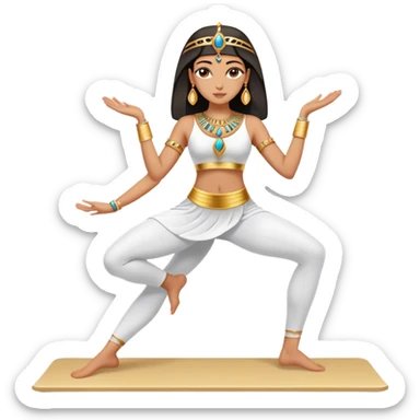 fullbody egyptian pilates princess sticker