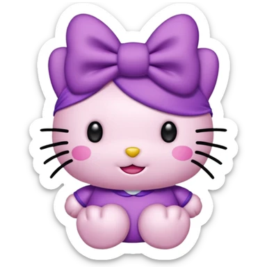 Hellokitty lila sticker