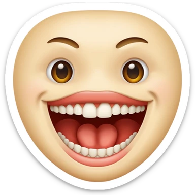 mouth teehts sticker