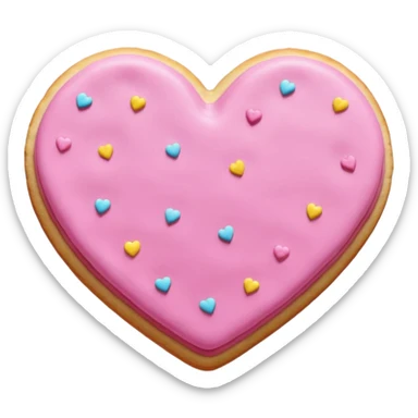 Natale rosa, biscotti estetico  sticker