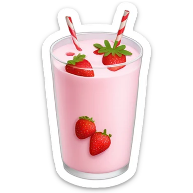 strawberry milk sticker