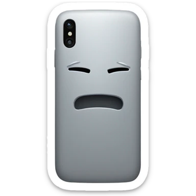 Gray Smartphone with X letter inside sticker