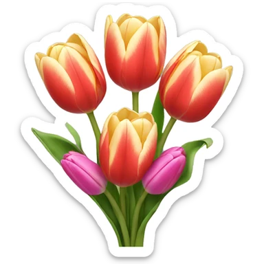 tulip bouquet  sticker