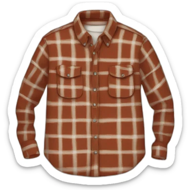 flannel shirt sticker