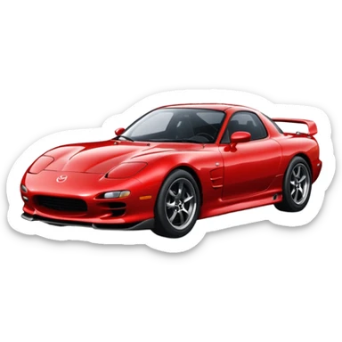 Mazda RX-7 best view sticker