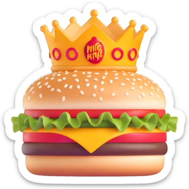 Burger King logo sticker