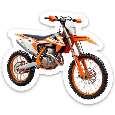 KTM Dirtbike - KTM 250 SX (Model Year: 2021) (Iconic colour: Orange) sticker