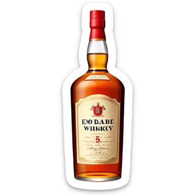 red label whisky sticker