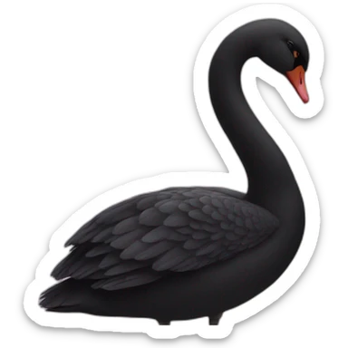 black swan sticker