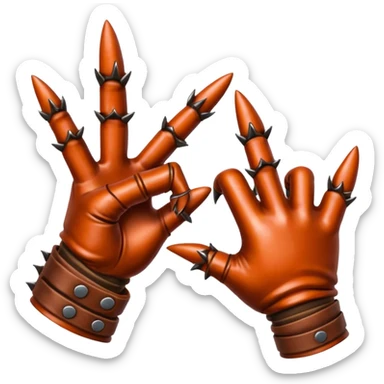 Freddy Krueger shark finger glove sticker