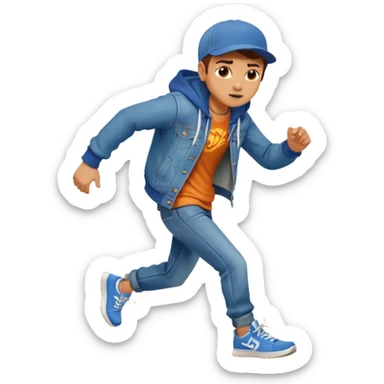 Subway surfers jake full body running  sticker