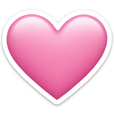 Pink heart sticker