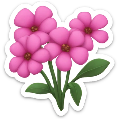 Pink flowers sticker