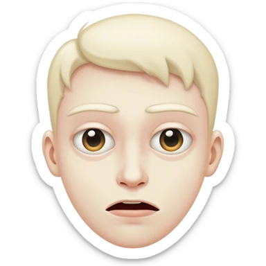 Yoooo wtf is wrong with you you weirdo face sticker