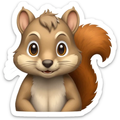Merle Squirrel sticker