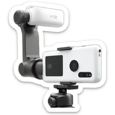 Gimbal dji osmo mobile se white + iphone vertical sticker