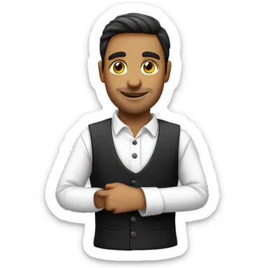 Waiter in Spain  sticker