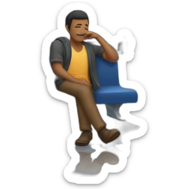 A guy who has been sleeping in the airport since 2022 sticker