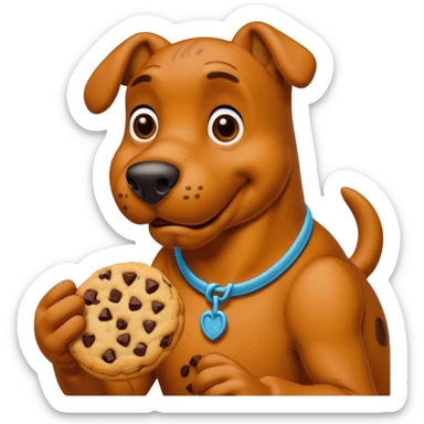 Scooby Doo comiendo galletas  sticker