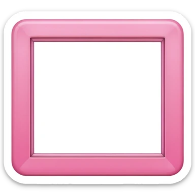 pink picture frame sticker