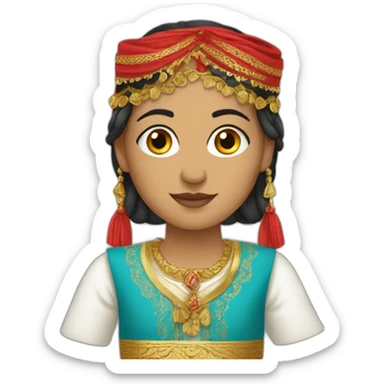 Tenue traditionnel Tunisienne sticker